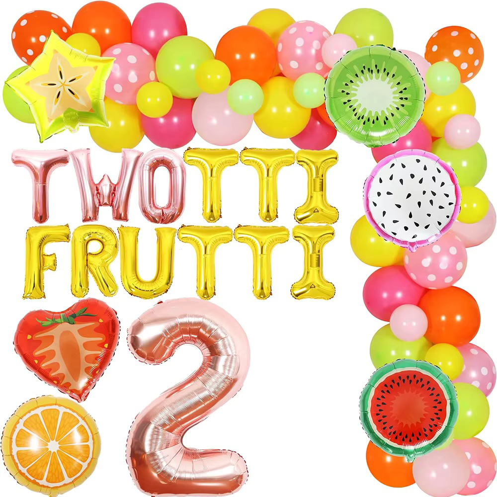 Balloon Arch Kit - Twotti Frutti Girls Birthday Party Decoration,