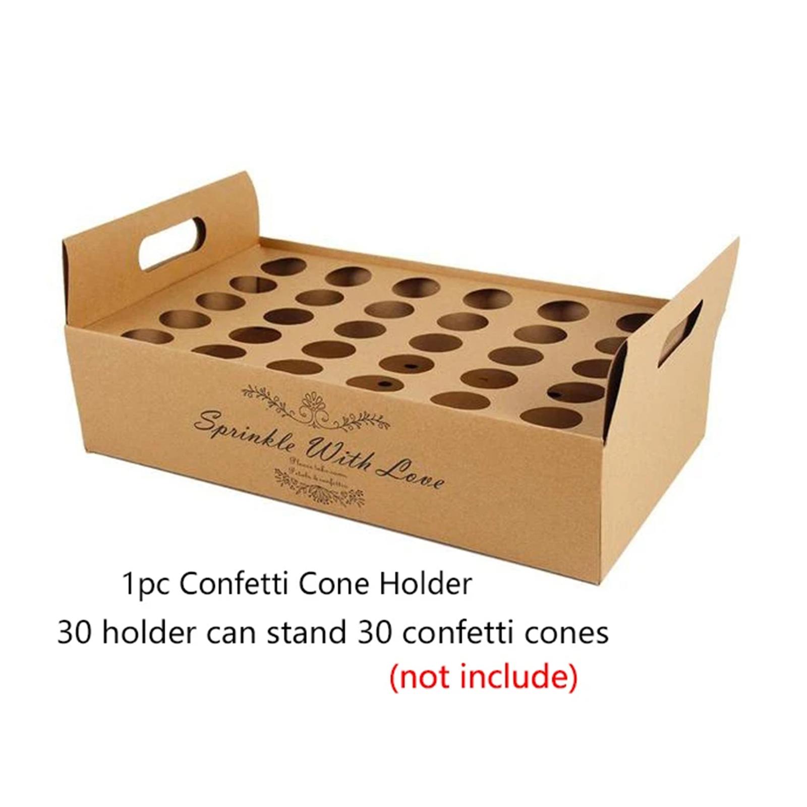 Paper Confetti Cone Box Stand  - đánh giá và giá Papercraft Supply Confetti