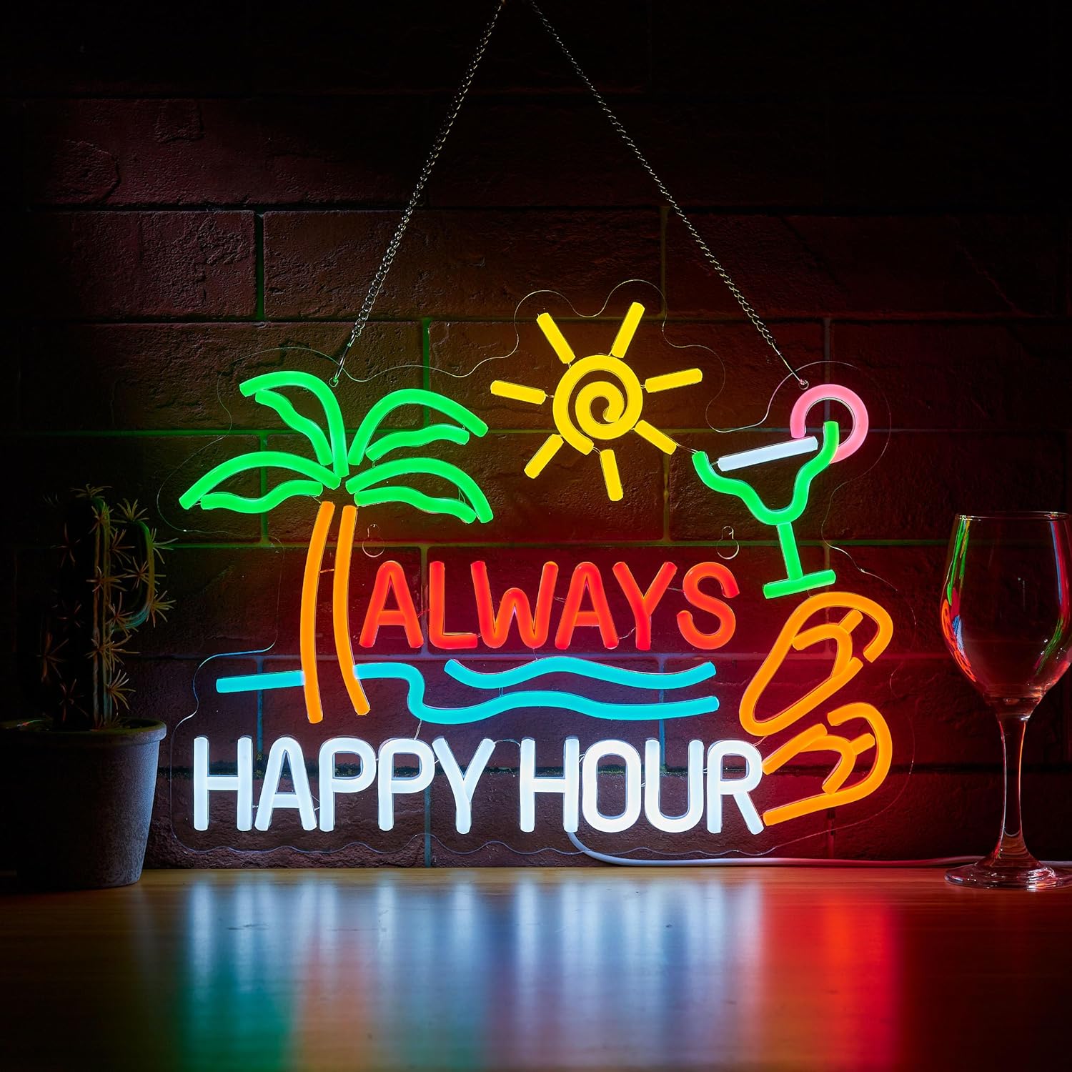 Always Happy Hour Beer Bar Neo - đánh giá và giá Neon Sign Party