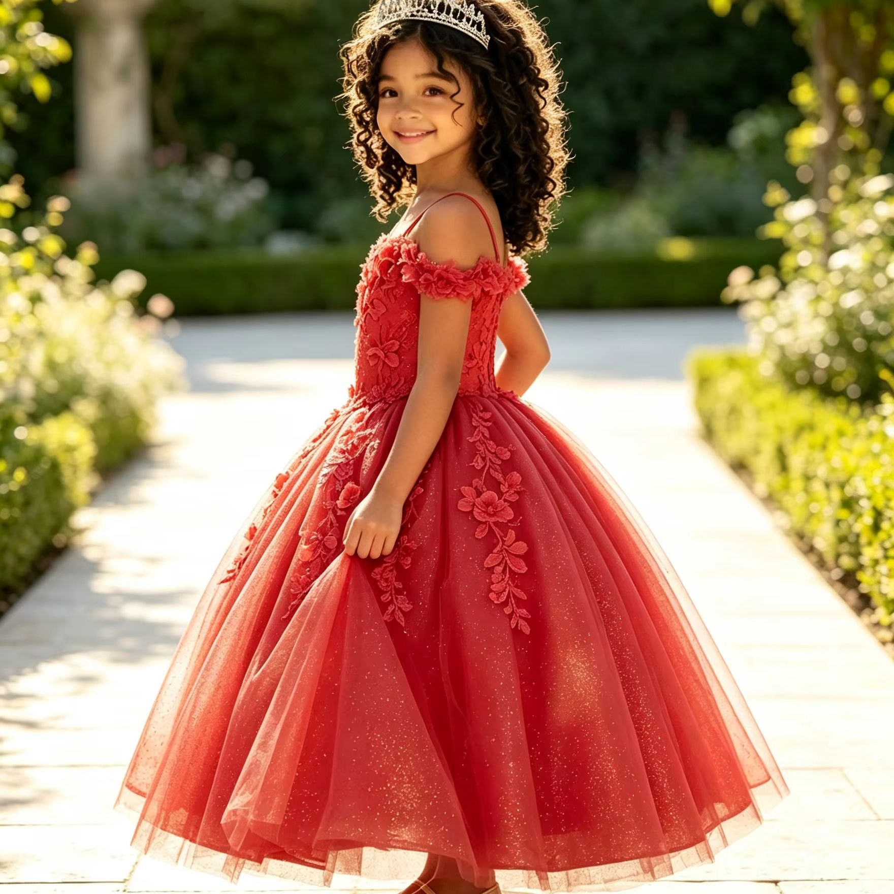 Glitter Flower Girl Dresses Fo - đánh giá và giá Birthday Sash Glitter
