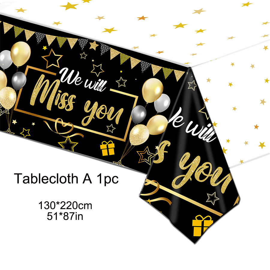 We Will Miss You Banner, Black - đánh giá và giá Party Banner Gold