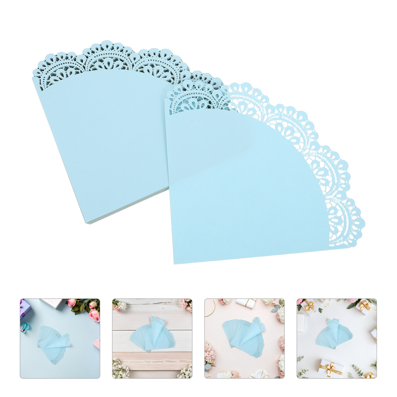 50pcs Wedding Confetti Cones H - đánh giá và giá Papercraft Supply Confetti