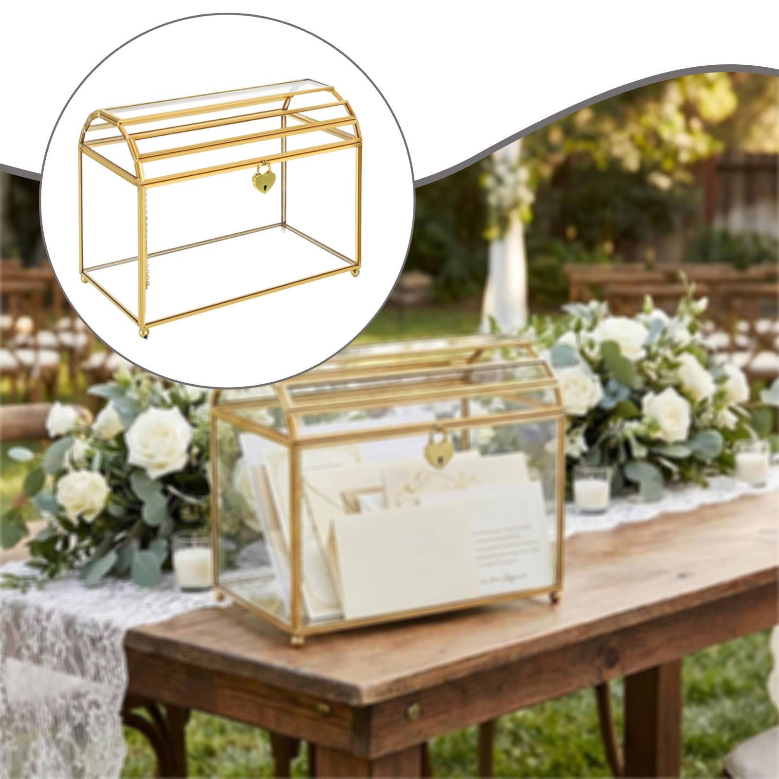 Glass Wedding Card Box Storage - đánh giá và giá Event Party Box