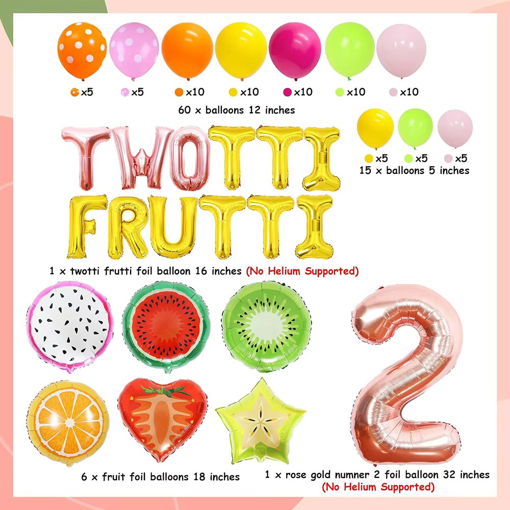 Twotti Frutti Girls Birthday P - đánh giá và giá Balloon Arch Kit
