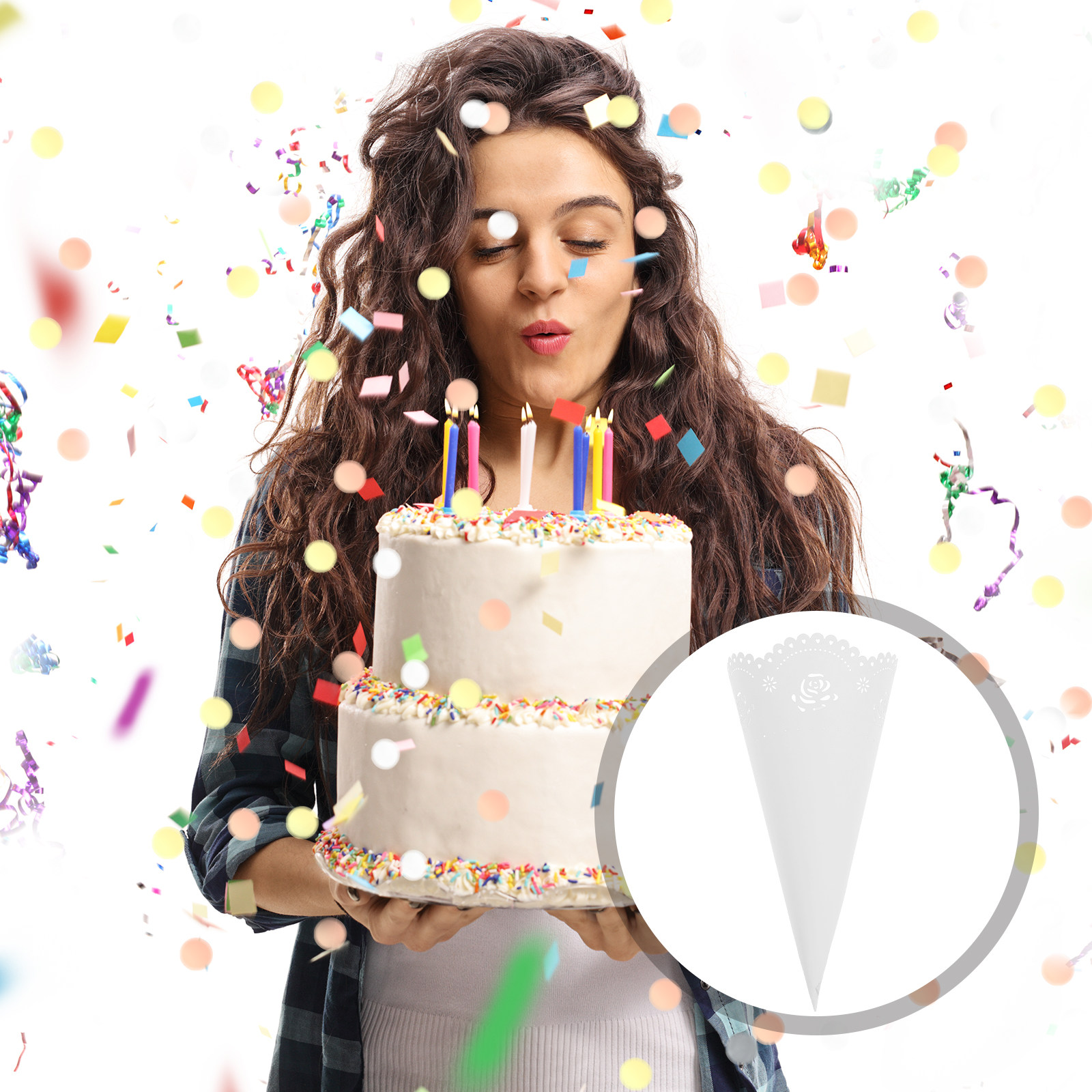 20Pcs Hollow Confetti Holders  - đánh giá và giá Papercraft Supply Confetti
