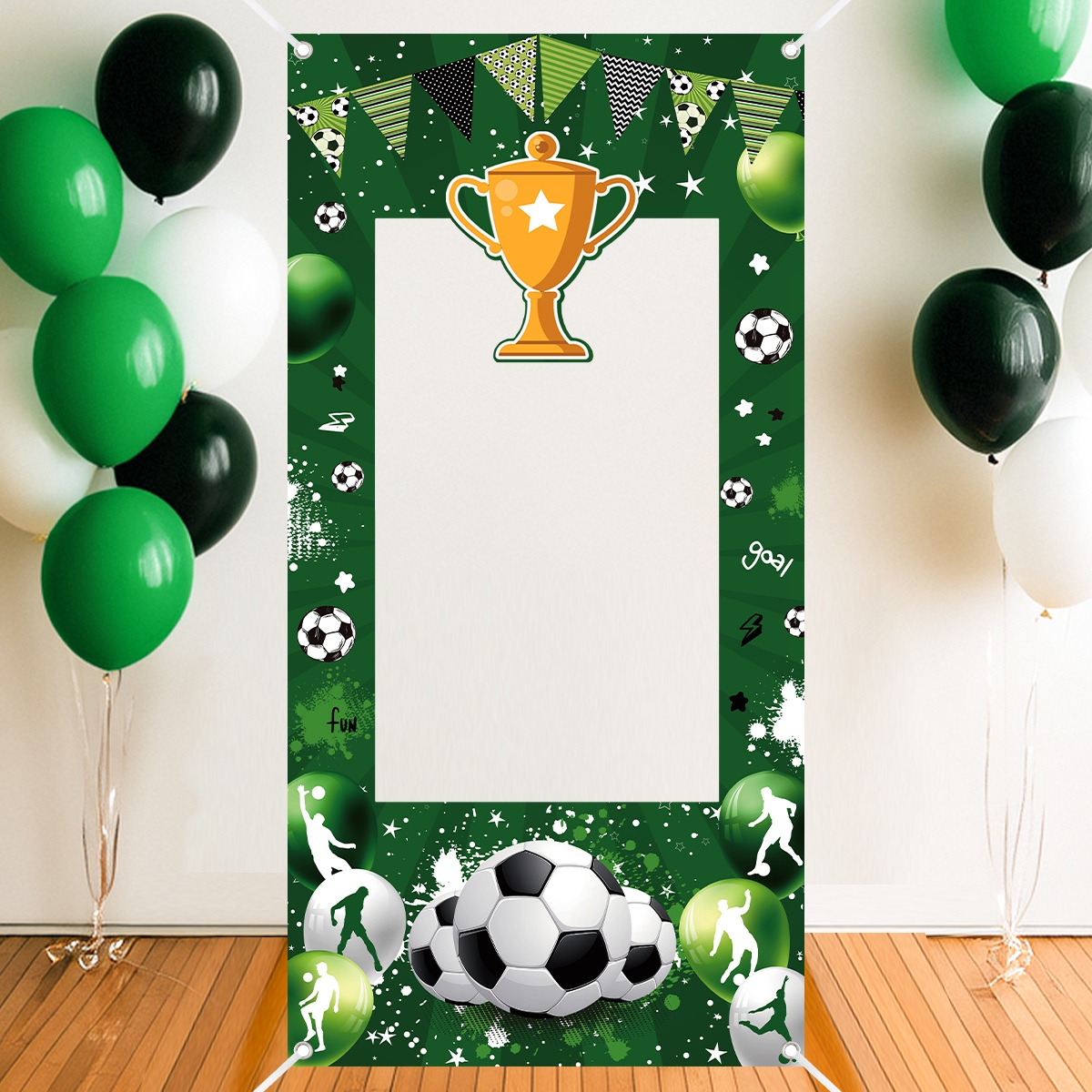1pc Green Soccer Decorative Ph - đánh giá và giá Photo Booth Frame