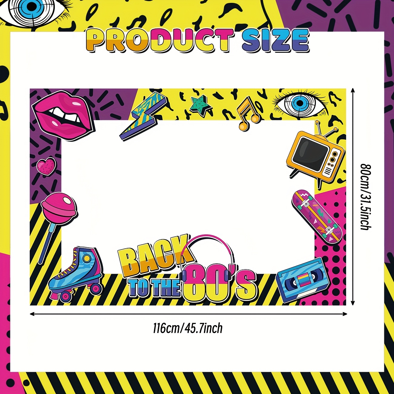 Back to The 80s Party Photo Bo - đánh giá và giá Photo Booth Frame