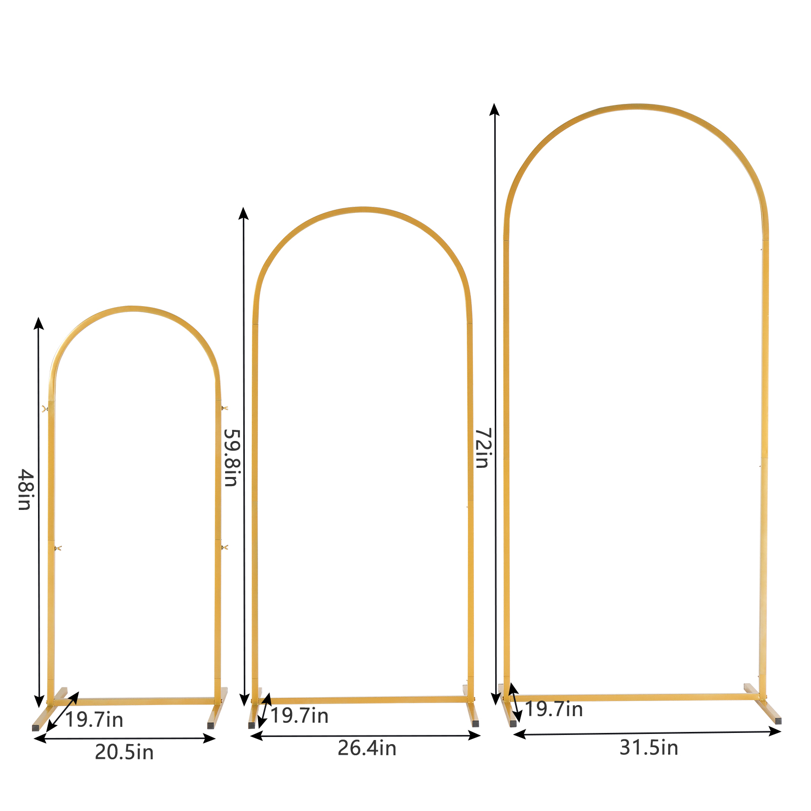 3Pack Golden Metal Arch Kits,  - đánh giá và giá Balloon Arch Kit