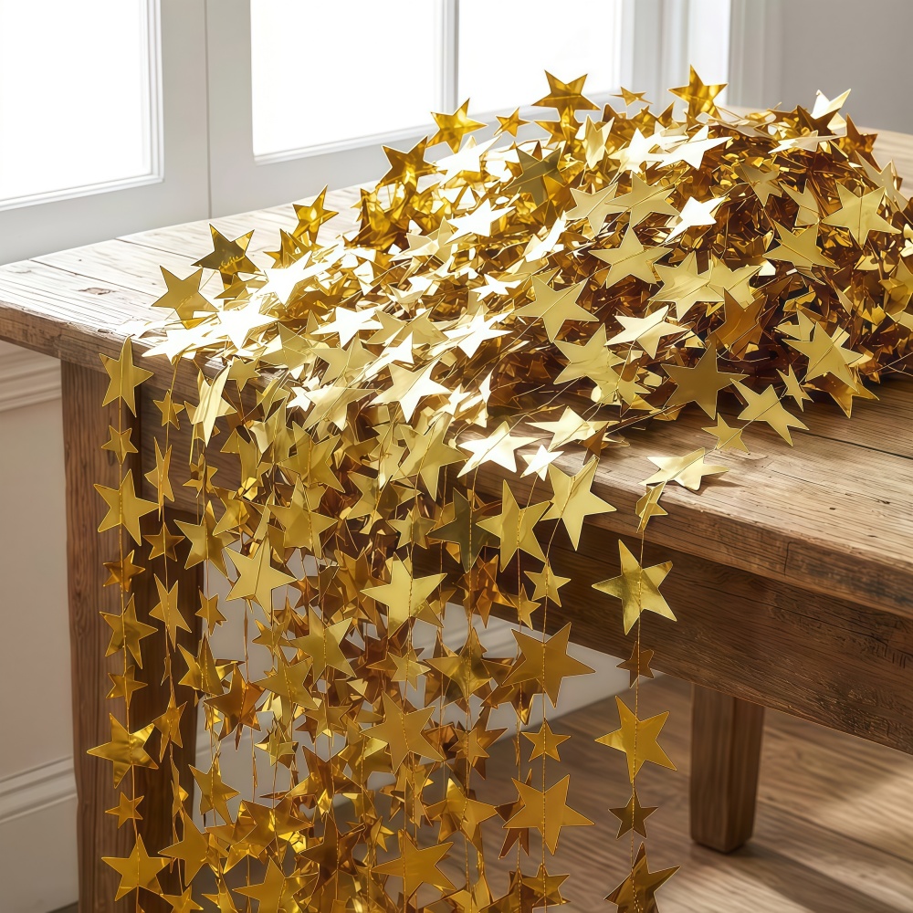 1pc 4m/157.48inch Gold Silver  - đánh giá và giá Party Banner Gold