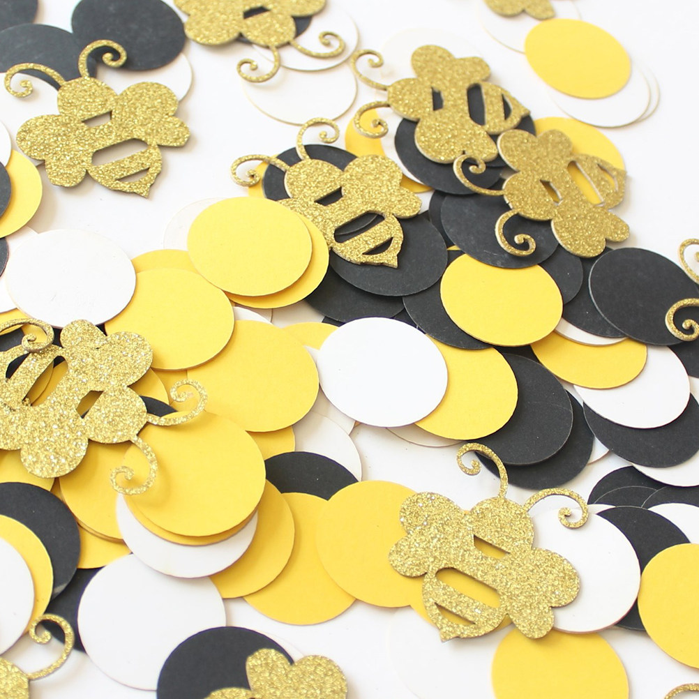 1Set Cartoon Bee Paper Scrap R - đánh giá và giá Papercraft Supply Confetti