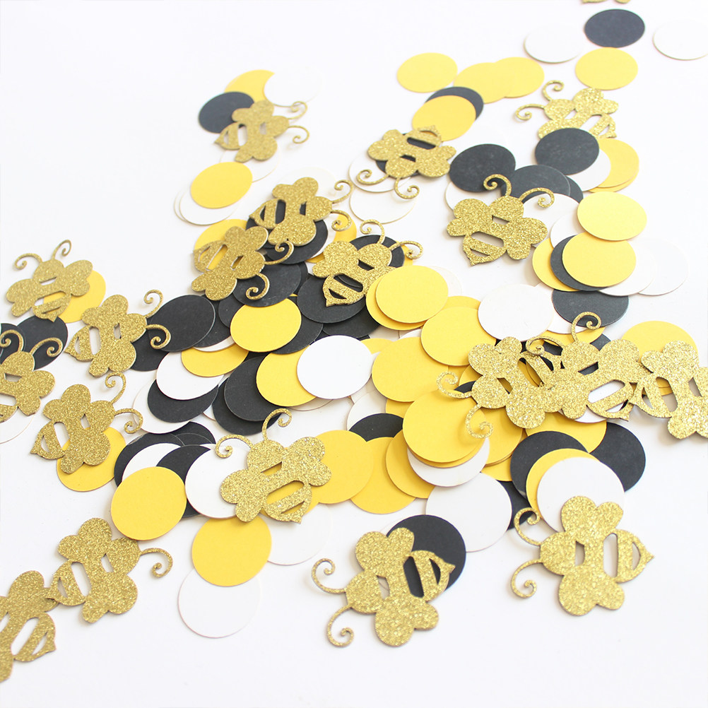 1Set Cartoon Bee Paper Scrap R - đánh giá và giá Papercraft Supply Confetti