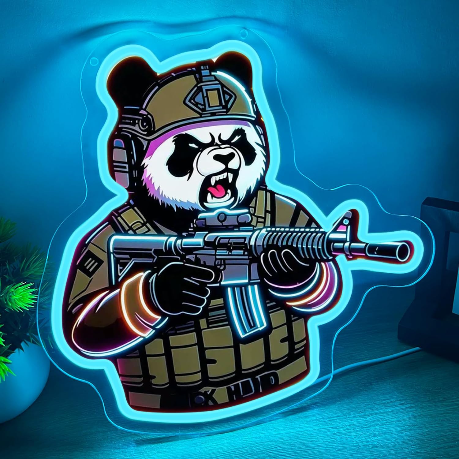 Tactical Panda Neon Sign USB P - đánh giá và giá Neon Sign Party